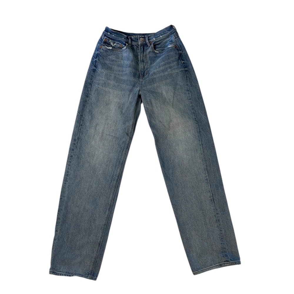 American Eagle Baggy Jean Straight Light Wash 6 R